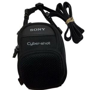Sony Cyber Shot Black Nylon/Poly Camera Bag w/strap
